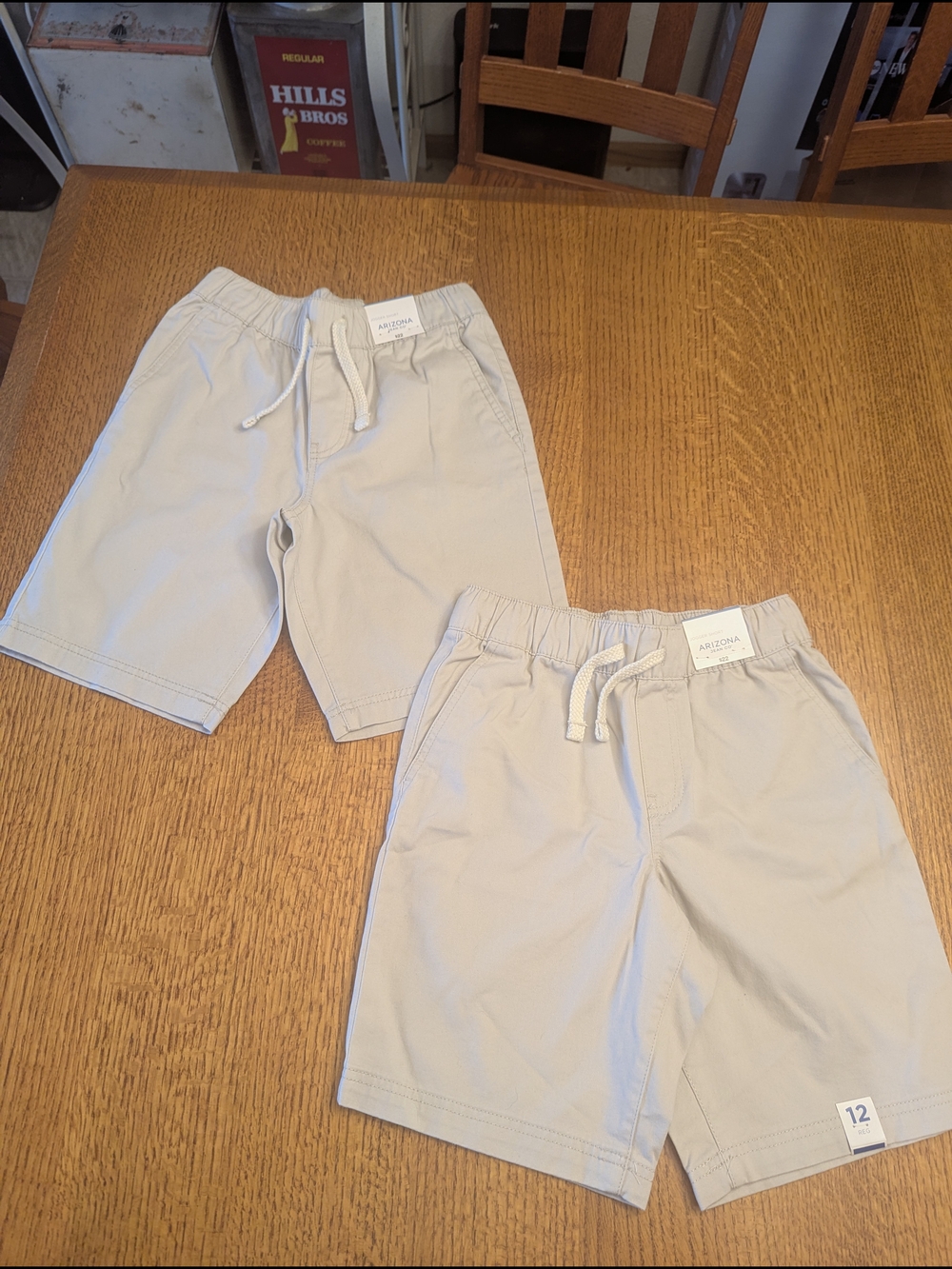 Arizona Jean Co. │ Boys Jogger Shorts │ Classic Stone Color│ 12 Reg │NEW │2 Pair